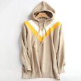 thumbnail image 1 of Hooded sweater pullovers and hoodies (Khaki, L), 1 of 8