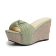 thumbnail image 1 of RKSTN Pantoufles pour Femmes Été à Semelle Compensée Plateforme Chaussures Couvrant le Pied Plateforme Pantoufles à Talons Hauts,Pantoufles pour Femmes Intérieur Extérieur, 1 of 7