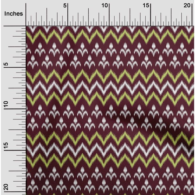oneOone Coton Tissu Imprimé Ethnique Ikat 1 Yard 56 Inch Wide