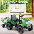 thumbnail image 4 of Gymax 2-in-1 Kids Ride On Tractor 12V Battery Powered Toy Car w/ Remote Control Grayish Green, 4 of 10