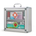 thumbnail image 5 of First Aluminum Alloy First Aid Kit Wall Mounted Medicine Box Portable First Aid Case, 5 of 5