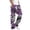 Purple, variant on Lovzfmll Men's Camo Cargo Pants, Casual Trousers with Drawstring Waist & Pockets, Straight Leg Full Length Pants Relaxed Fit