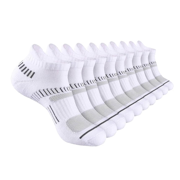 Pisexur 5 Pairs Mens Socks Low Cut Casual Cotton Crew Socks Breathable Running Athletic Socks Ankle Socks Football Soccer Socks