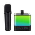 thumbnail image 1 of WLOELOEW Bluetooth 5.3 Speaker With Wireless Microphone Led Colorful Light Effect Large Aperture For Home Outdoor Karaoke Singing Machine, 1 of 7
