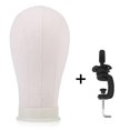 thumbnail image 3 of Qiilu 3 Sizes Canvas Head Wig Model Making Mannequin Head Hat Headwear Cap Display Manikin Model, Wig Display Head, Mannequin Model, 3 of 5