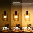 thumbnail image 3 of Merkury Smart LED Bulb - 9W (60W Eqv) RGBW Dimmable A19 Light, E26 Base (2-pack), 3 of 10