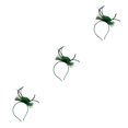 thumbnail image 4 of QualitChoice Maille Fascinator Femmes Coiffure Photographie Accessoires Prom Maquillage Performance Réglable Cosplay Partie Couvre-Chefs Vert Foncé 3PCS, 4 of 6