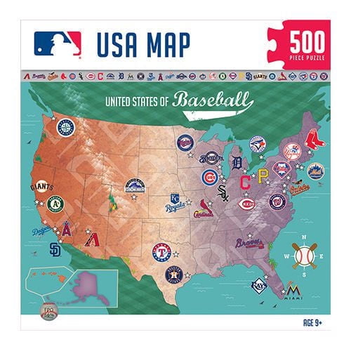 125th ANNIVERSARY　USA BASEBALL MAP パズル MLB Sports Map Puzzle - Walmart.ca