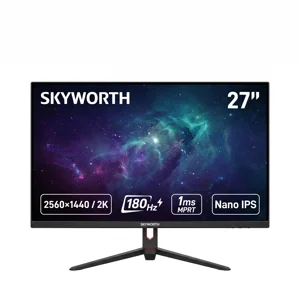 Skyworth 27G5QHP 27" QHD Rapide IPS Moniteur de jeux, 180Hz, 1ms, USB-C, DisplayPort 1.4, Double HDMI, Support réglable en hauteur, VESA 100x100