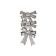 thumbnail image 1 of 3Pc Shiny Bows (Silver) - Set of 6, 1 of 1