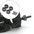 thumbnail image 4 of 4 Pieces Wheel Adapter Wheel Spacers Alloy Coupler Adapter Hub for 24 Fcx24 24 Crawler Dark Grey, 4 of 8