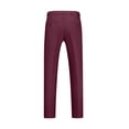 thumbnail image 3 of AherBiu Mens Dress Pants Pantalon Habillé pour Homme Taille Extensible devant Plat Grande Taille Coupe Ajustée Pantalon Extensible Classique Confortable, 3 of 3