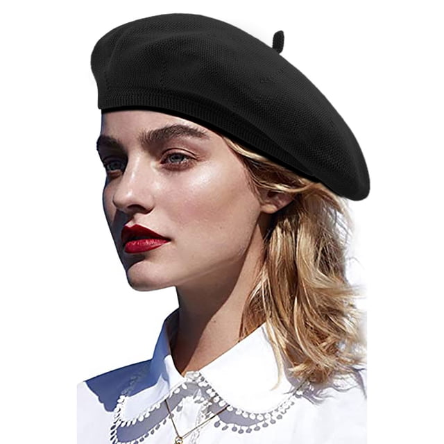 Lady Beret Autumn Winter Lightweight Breathable Fashion Solid Color Bonnet