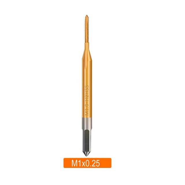 1Pc High Speed Steel Straight Thread Tap Machine Right Hand Tap Drill M1 M1.2 M1.4 M1.6 M1.7 M1.8 Screw Machine Tap Hand Tools M1