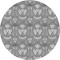thumbnail image 1 of Ahgly Company Tapis Rond Lavable en Machine Intérieur Transitionnel Gris Nuage Gris, 8 Pieds Rond, 1 of 7