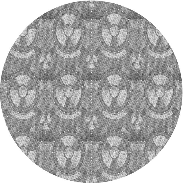 Ahgly Company Tapis Rond Lavable en Machine Intérieur Transitionnel Gris Nuage Gris, 8 Pieds Rond