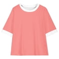 thumbnail image 3 of Rbaofujie T-Shirts à Manches Courtes pour Filles Hauts d'Été pour Enfants T-Shirts à Col Rond 5-15 Ans, 3 of 8