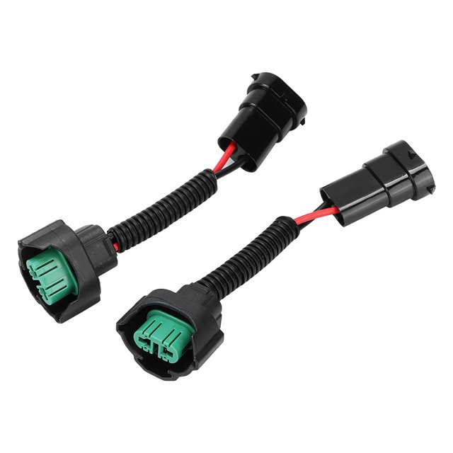 Adaptateur de Conversion de Phare, Câble de Conversion de Phare ABS H11/H8 Résistant à la Chaleur 12V pour Autos