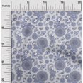 thumbnail image 2 of oneOone Polyester Spandex White Fabric Asian Paisley Craft Projects Decor Fabric Printed By The Yard 56 Inch Wide, 2 of 4
