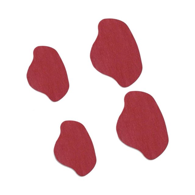 mmirethe Chaussures Molles Talon Pad Semelles pour Talons Hauts Soutien Talon Réparation Bâton Vin Rouge 5Set