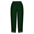 thumbnail image 4 of RXIRUCGD Capris d'Été Confortables à Jambes Larges et Amples pour Femmes, Vert, Taille : S, 4 of 5