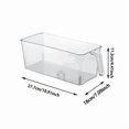 thumbnail image 2 of Super Easy to Use Freezer Plastic Freezer with Pull Out Handle Transparent Storage Bucket Suitable for Home Bar Restaurant, 2 of 6