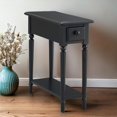 thumbnail image 4 of Bowery Hill End Table with Shelf in Swan Black, 4 of 5
