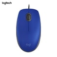 thumbnail image 1 of TFixol Logitech M110 USB Wired Optical Mouse Full-size Mute Office Mouse Ergonomic Mice Plug&Play for Desktop Computer Laptop Blue, 1 of 8