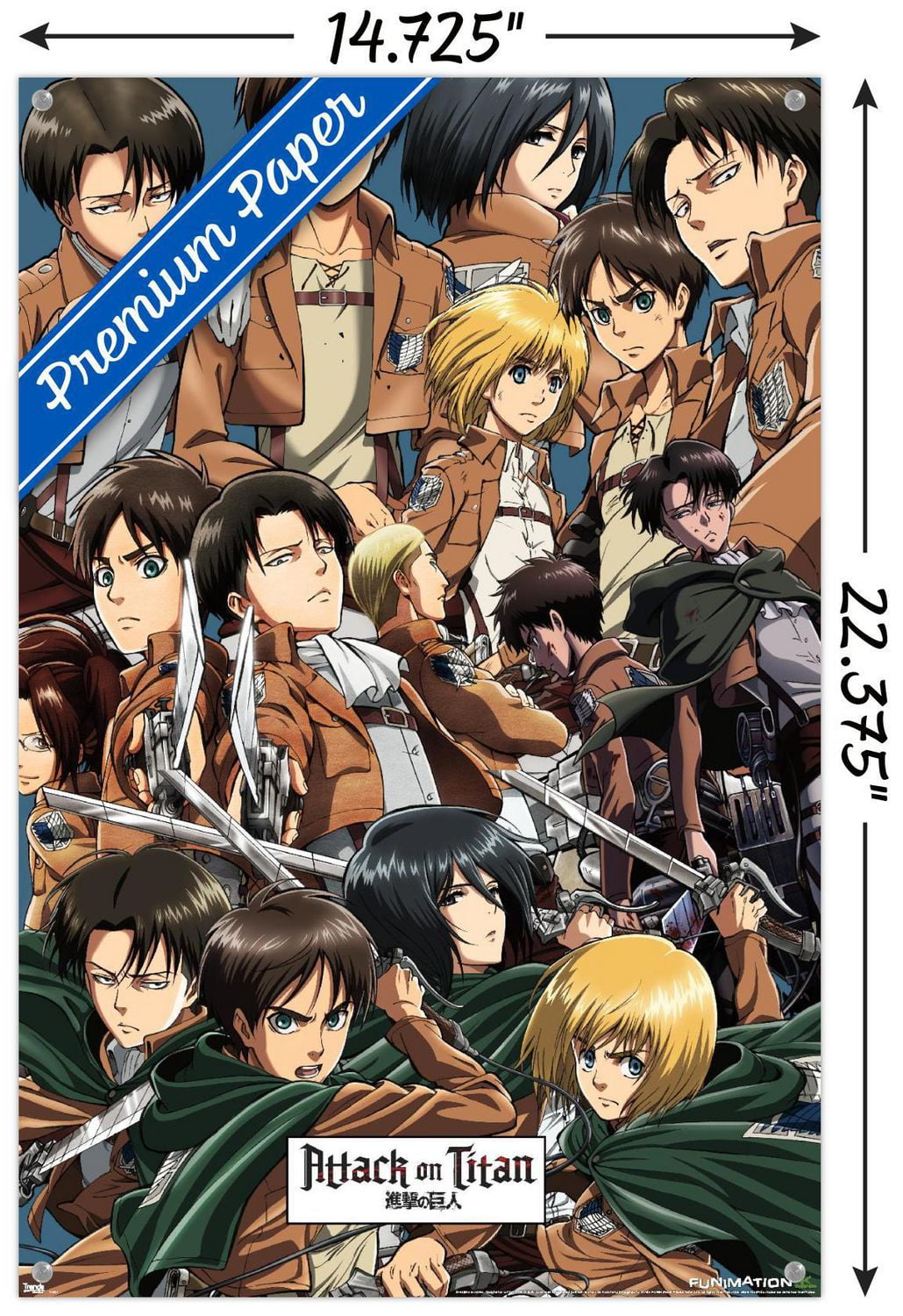 Attack on Titan - Collage Wall Poster, 22.375" x 34"