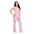 thumbnail image 4 of No Boundaries Women's Pointelle Tee 2-Piece Set, 4 of 6