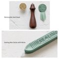 thumbnail image 4 of Wax Seal Stamp Kit Sealing Wax Sticks with Wicks Wax Seal Stamp Silk Ribbons with Gift Box for Envelopes Letter Cards Wedding Invitations Sealing Decoration Crafts Supplies, 4 of 8