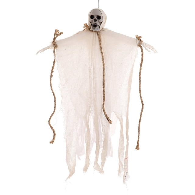 Halloween Hanging Ghost,Outdoor Rope Hanging Ghost Decorations,Hanging Halloween Skeleton Ghosts Decorations Outdoor for Best Halloween Outdoor Decorations,Haunted Haunted House Prop, Party Supplies