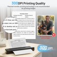 thumbnail image 4 of Phomemo Portable Printers Wireless for Travel, [Upgrade] P831 Inkless Thermal Transfer Portable Printer Support 8.5'' x 11'' US Letter Regular Copy Paper, Compatible with Phone & Laptop, 300DPI, 4 of 16