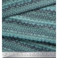 thumbnail image 2 of Soimoi Velvet Fabric Geometric African Printed Craft Fabric by the Yard 58 Inch Wide, 2 of 3