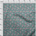 thumbnail image 3 of oneOone Coton Tissu Bleu Sarcelle Robe Tissu Imprimé Imprimé Tissu par la Cour 56 Pouces de Large, 3 of 4