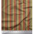 thumbnail image 1 of Soimoi Velvet Fabric Vertical Stripe Print Fabric by the Yard 58 Inch Wide, 1 of 5