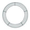 thumbnail image 1 of 8 Inch Round Metal Garland Wire Frame, for Wedding, Valentine's Day, DIY Crafts, Sturdy Metal, 150g, 1 of 6