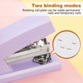 thumbnail image 4 of Stapler, Office Stapler, Small Staplers for Desk, Purple, 4 of 7