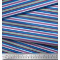 thumbnail image 2 of Soimoi Polyester Crepe Fabric Horizontal Stripe Print Fabric by Yard 42 Inch Wide, 2 of 5