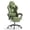 LW21-Green, variant on Luxvie Gaming Chair with Footrest Velvet Fabric High Back Ergonomic Gamer Chair with Headrest and Massage Lumbar Cushion Racing Reclining Video Game Chair for Adults, Black
