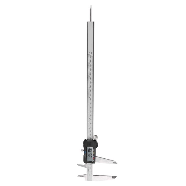 Electronic Vernier Caliper, Easy Operation LCD Measuring Vernier Caliper Stainless Steel 300mm Range Accurate For Small Machine Parts