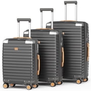 Joyway Hard Shell Luggage Sets 3 Pieces with Spinner Wheels, Lightweight Suitcase Set with Tsa Lock and Corner Protectors