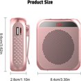 thumbnail image 2 of HLONK Portable Voice Amplifier Rechargeable Voice Speaker Headset  Black, 2 of 5
