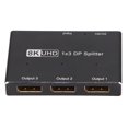 thumbnail image 2 of DP Adapter, 4K 144Hz Plug And Play Aluminum Alloy Triple MST SST Hub 1x3 DP Splitter  For Home Theater For School For Hotel, 2 of 8
