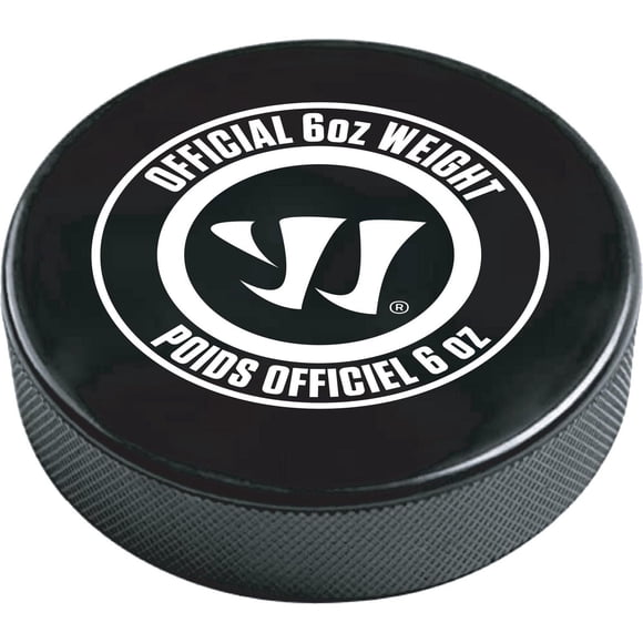 Warrior Official Rubber Hockey Puck - Black - 6oz