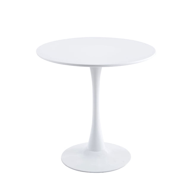Velets Tulip Mid Century Modern Dining Table/Coffee Table with Round Top & Pedestal Base, Functional Table for Dining Room & Living Room - Perfect for Breakfast Nooks & Kitchens (White, 40")