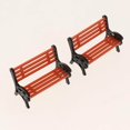 thumbnail image 3 of Baohd Train Railroad Diorama Park Bench for DIY Sand Table Model 1:75 white D, 3 of 9