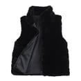 thumbnail image 1 of KIHOUT Spring Winter Warm Coat Women's Solid Color Stand Collar Faux Zipper Vset Jacket Top,Size S-4XL, 1 of 6