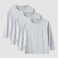 thumbnail image 2 of DXOUPM Chandails à Manches Longues pour Filles Col Ras du Cou Lot de 3 Chandail Léger Confortable T-Shirt Doux, 2 of 4