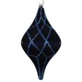thumbnail image 1 of Vickerman MT198431D 8 Po Bleu Minuit Candy Glitter Net Drop Ornement, 1 of 1